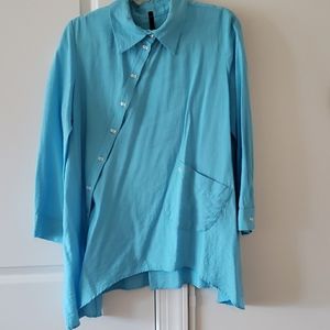 i.c. by Connie K Light Turquoise Shirt